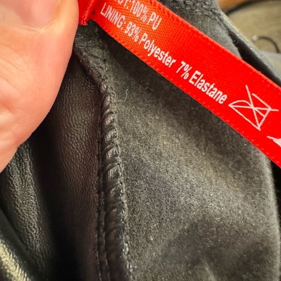 Tagoo Stretchy Faux Leather Leggings High Waistband / large - Picture 11 of 11